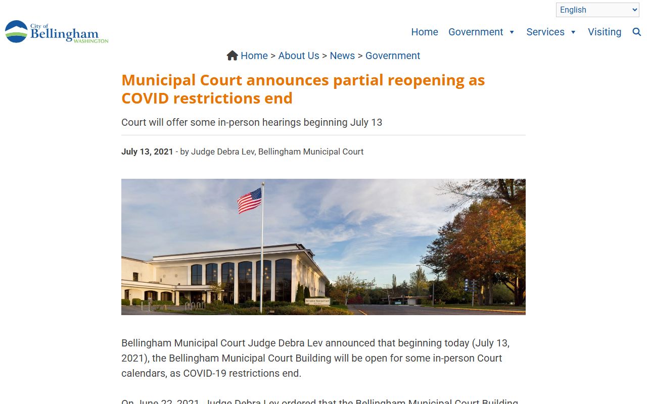 Bellingham criminal records municipal court website
