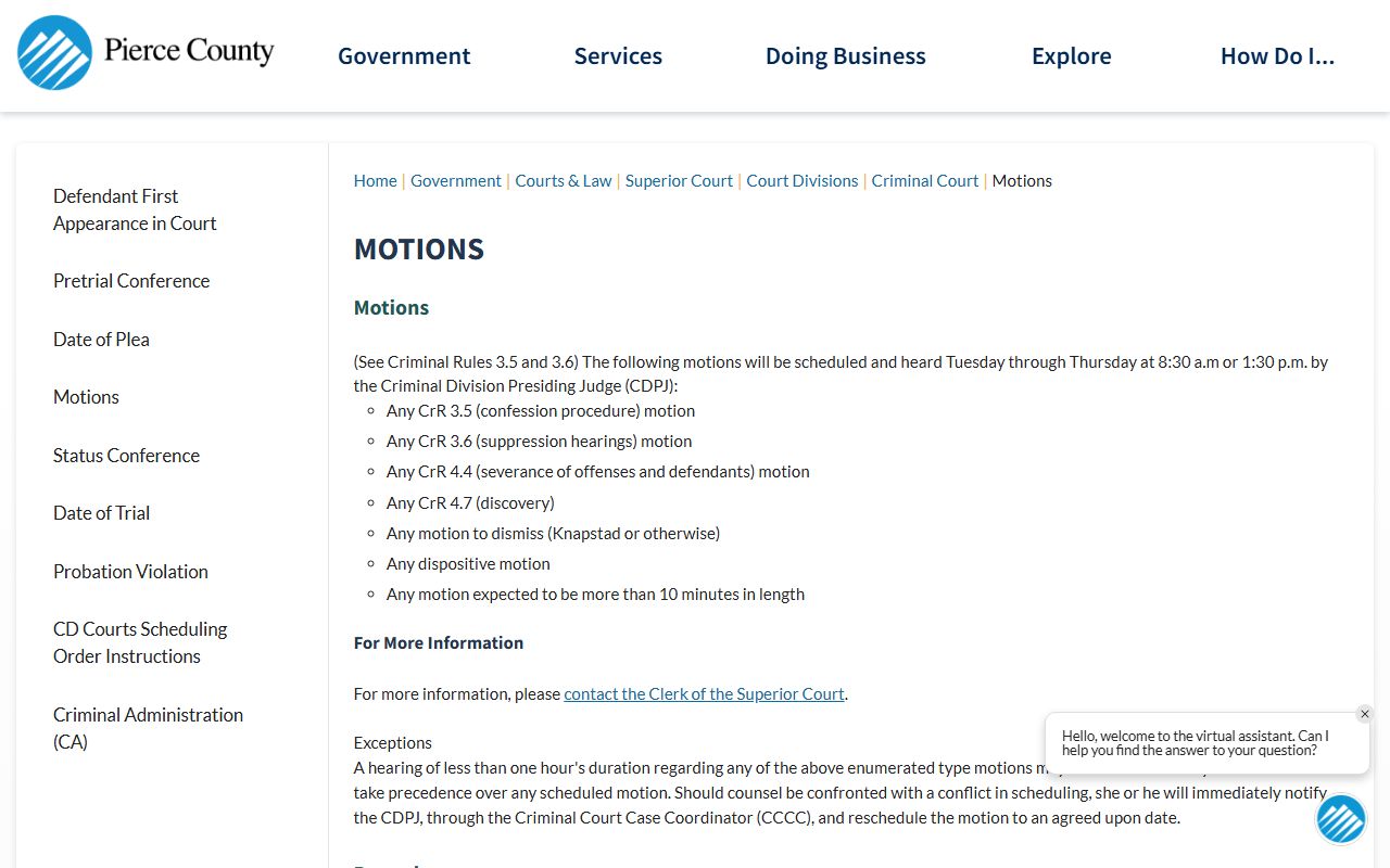 Pierce County jail roster online showing current inmates and booking information