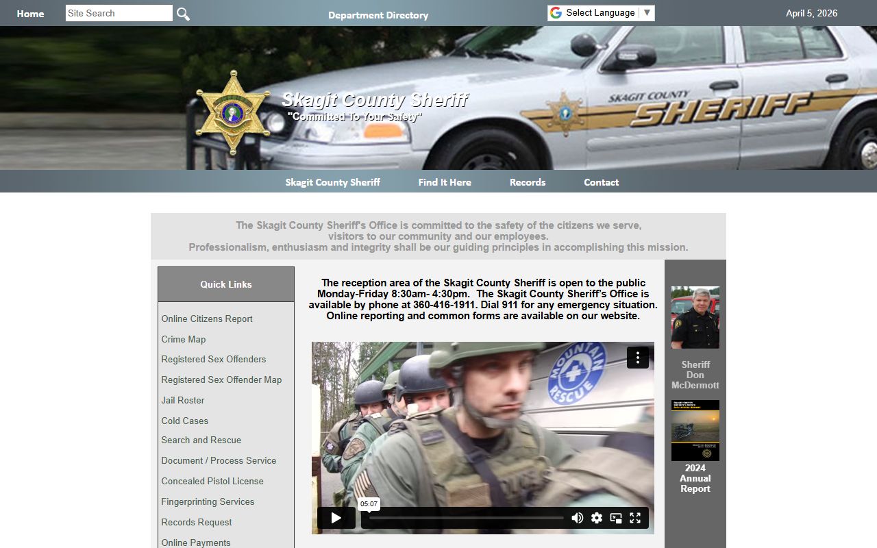 skagit county criminal records sheriff office website