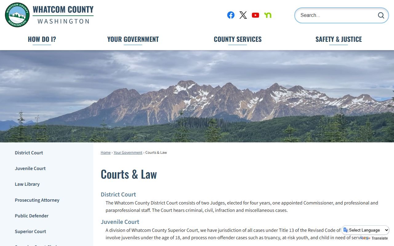 Whatcom County District Court criminal records