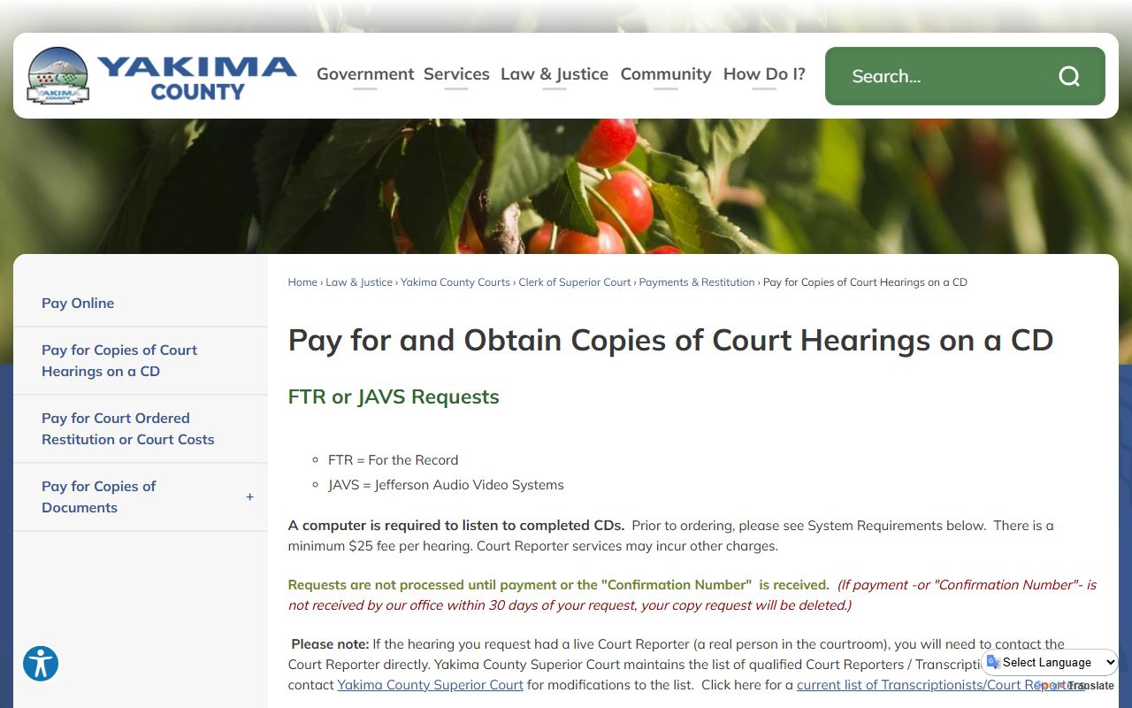 Yakima County District Court misdemeanor criminal records