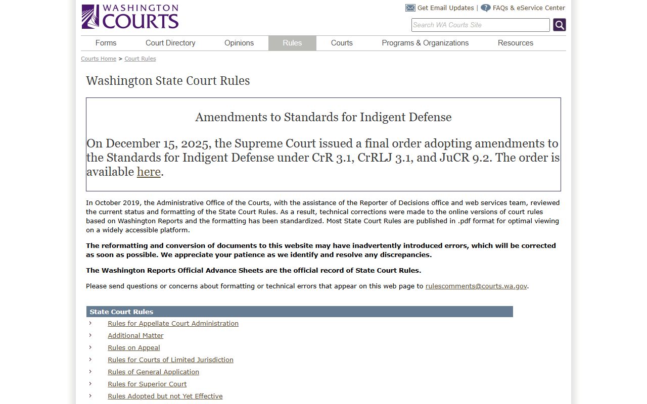 Washington court rules General Rule 31 on court records access